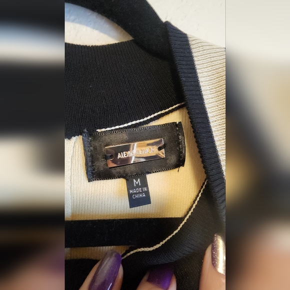 Alexia Admor Beige Mini Dress with Black Accents - Picture 4 of 6